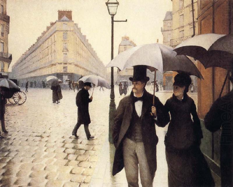 Gustave Caillebotte A Rainy Day china oil painting image
